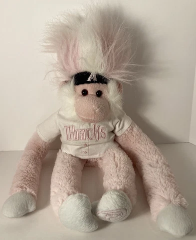 Fuzzhead Wig Monkey Plush Arizona D-backs Genuine Major League Merchandise Pink Cover