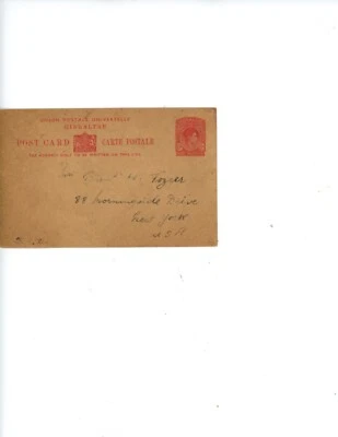 GIBRALTAR--Cubierta enviada a Estados Unidos Circa 1954 Foto 1 de 2