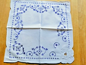 Blaudruck 6 Stoffservietten Indisch Blau 40 cm x 40 cm Baumwolle - Bild 1 von 3