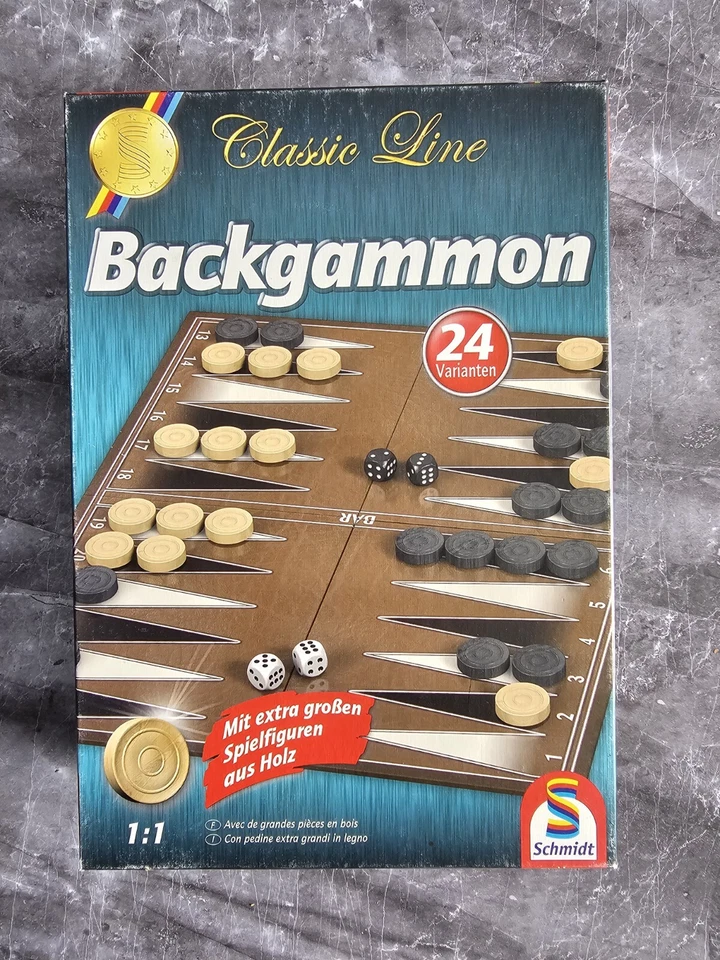 XXXX Backgammon Classic Line , Schmidt, Spiel , VOLLSTÄNDIG - Bild 1 von 4