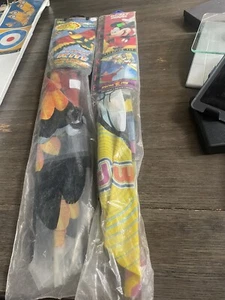 Vtg Gayla 55" Rainbow Parrot Kite Wing Flapper & Twine and Winder Mickey Mouse - Picture 1 of 9