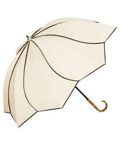 Parasol UVO Parasol Umbrella Floral Beige Main rib 55cm Blackout UV 100% New F/S - Picture 1 of 7