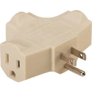(6)-Do it Best Beige 15A Electrical 3-Outlet Tap LA-24-B - Picture 1 of 1