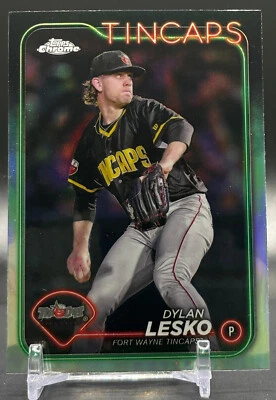 2024 Topps Pro Debut Chrome #PDC-139 Dylan Lesko Fort Wayne Tincaps - Image 1 of 2