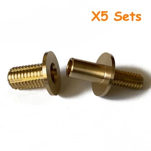 5 Sets Snooker Pool Female Lock Cue Vacuum Brass Joint Screw Pin Connector - Picture 1 of 4