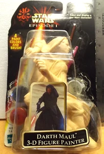 STAR WARS EPISODE I DARTH MAUL 3-D FIGURE to Paint MOC - Picture 1 of 4