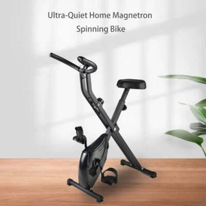 Fitness Master Magnetic Exercise Bike Folding Upright X Bicycle Cycling Gym Home - Picture 1 of 19