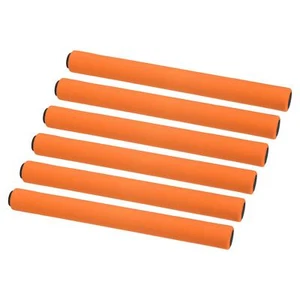 Staffelstab Leichtathletik 6Pack Edelstahl Rohr mit Bezug Laufstöcke Orange - Bild 1 von 5