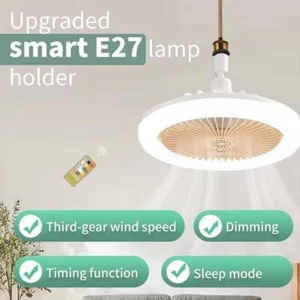 LED Ceiling Fan with Light Flush Mount APP &Remote Ceiling Lamp NEW Control O9J0 - Picture 1 of 13