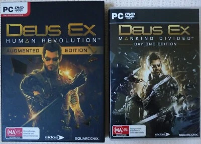 PC DVD-ROM GAMES x 2 DEUS EX Mankind Divide & Human Revolution - Image 1 of 4