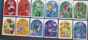 Marc Chagall "Jerusalem Windows" Set of 12 Original Lithographs 1962 Limited ed - Picture 1 of 4