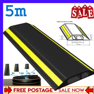 Floor Cable Cover Protector Rubber Heavy Duty Trunking Wire Lead Trip Bumper4siz - Picture 1 of 13