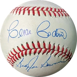 Cesar Cedeno/Billy Joe Bowman dual signed RONL Rawlings OFC NL Baseball- JSA - Picture 1 of 1
