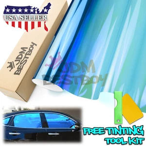 20"X10FT Uncut Chameleon Mirror Neo Chrome Window Tint Film Car Office Glass - Picture 1 of 7