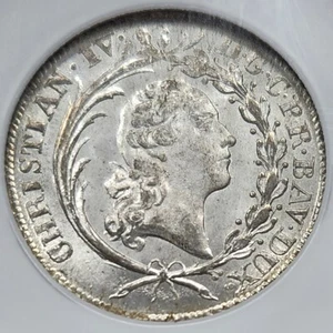 Silver 1765-M Pfalz-Birkenfeld-Zweibrücken Germany 20 Kreuzer | NGC MS65 Gem BU - Picture 1 of 3