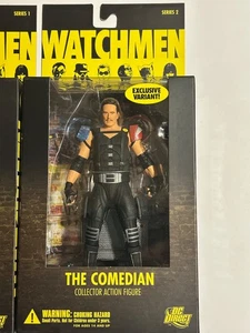 Juego de figuras de acción directas Watchmen Rorschach & Comedian DC variante exclusiva - Imagen 1 de 8