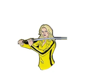 BEATRIX KIDDO "THE BRIDE" FROM KILL BILL ENAMEL PIN - FREE AU POST - AU STOCK - Picture 1 of 1