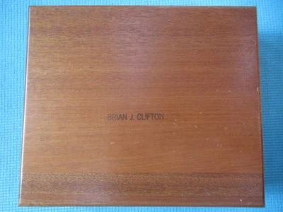 Винтажная деревянная коробка для хранения фотослайдов NEGA FILE с отсеками (#1) - Изображение 1 из 4