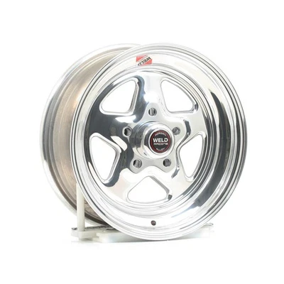 Weld Racing Wheel Prostar Aluminum Polished 15"x6" 5x4.75" BC 3.5" Backspace EA - Image 1 of 4