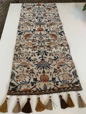 Tischläufer 33 X 140 cm Tischdecke Mit Fransen Vintage Orientalisch Neu - Bild 1 von 4