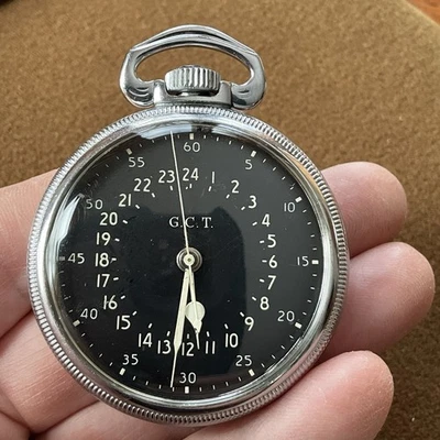 RELOJ BOLSILLO MILITAR VINTAGE AÑOS 16 1943 HAMILTON 4992B GCT 22 JOYAS 22j, A9 Foto 1 de 4