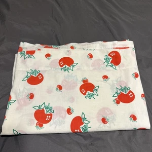 Sears Twin Sheet I LIKE YOU Apple Vintage 1974 Cutter Read - Picture 1 of 4