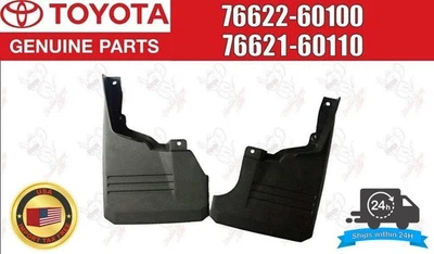 Toyota Genuine Land Cruiser FZJ71 HZJ Front Mud Flaps Splash Guards Right & Left - Image 1 of 4