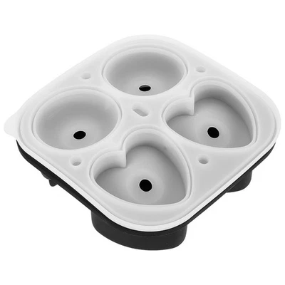 Silicone Ice Tray Large Ice Cube Mold Rose Heart-shaped freezer ice cube tray - Image 1 of 4