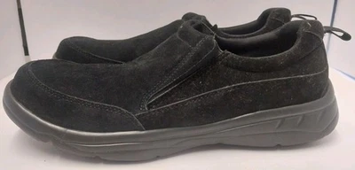 Mocasines Wrangler Slip On Negro Suade Para Hombre Talla 13 Espuma con Memoria Cojín Cuero Foto 1 de 4