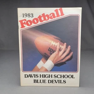 Davis High School Blue Devils 1983 Football Jahresprogramm Dr Pepper California - Bild 1 von 12