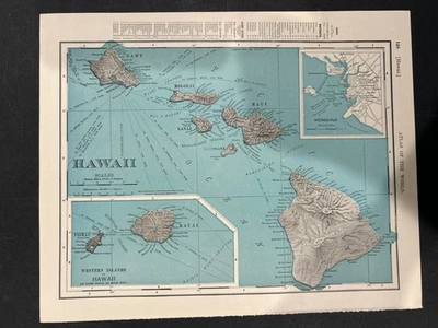 Rand-McNally Imperial Atlas of the World - 1903 Map of Hawaii & New Zealand - Image 1 of 4