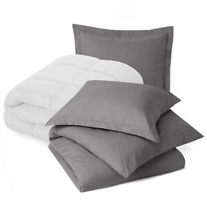 Set of Luxury Goose Down Alternative Comforter and Ultra Soft 3 PC Duvet cover