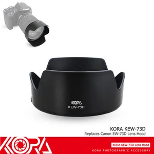 Kiora EW-73D Lens Hood for Canon EF-S 18-135mm USM Lens on 90D 80D 77D 70D T8i - Picture 1 of 8
