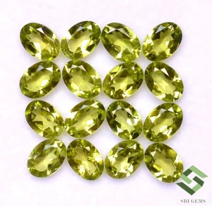 Natürlich Peridot Oval Schliff 7x5 MM 7.90 Cts Menge 10 Stück Glänzend Lose - Bild 1 von 4