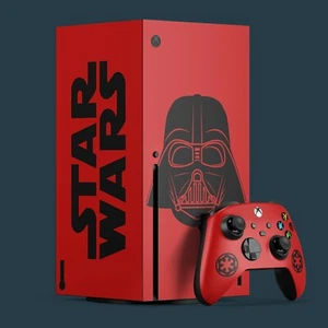 Xbox Series X Vinyl Skin & 2x Controller Skins, Star Wars Darth Vader Themed. - Picture 1 of 1