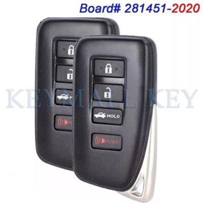 2 281451-2020 Smart Remote Key Fob for Lexus IS250 IS300 IS350 RC300 HYQ14FBA - Imagem 1 de 4