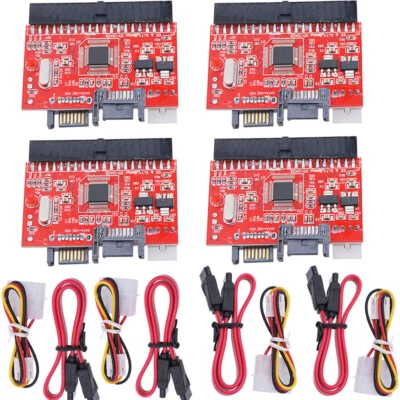 4 x PATA/IDE TO Serial ATA SATA Interface Hard Drive HDD DVD Adapter Converter - Image 1 of 4