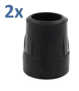 Telaio da passeggio piedi in gomma 25 mm (1") resistente Zimmer telaio ferri punte 2 pezzi - Foto 1 di 3