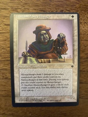 Icatian Moneychanger Miscut NM+ Fallen Empires MTG Magic VINTAGE FREE SHIPPING - Image 1 of 2