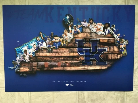 (2) 2020 KY University of Kentucky Wildcats UK All Sports Poster Pristine Mint Cover