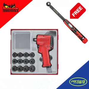 Teng Tools - 13pc 1/2in Drive Mini Impact Socket Set **FREE 1/2" Torque Wrench** - Foto 1 di 3