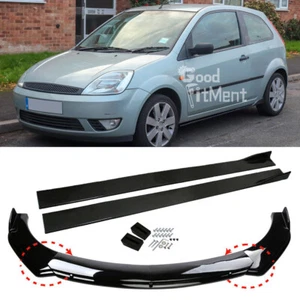Glänz Frontlippe Spoilerschwert Spoiler + Seitenschweller Für Ford Fiesta Focus - Bild 1 von 21