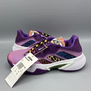 Adidas Barricade Tennis Shoes Pink Purple Court Trainers UK 4 EU 36.5 NEW GZ0692 - Picture 1 of 7
