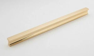 Alno A965-12-PB/NL Linear 12″ Tap Cabinet Pull, Unlacquered Brass - Picture 1 of 1