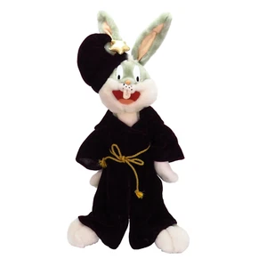 Vintage Bugs Hase Plüsch Zauberer lila sechs Flaggen Looney Tunes Warner Bros 23" - Bild 1 von 12