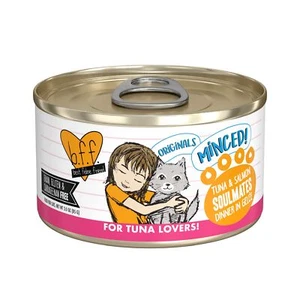 Weruva BFF Tuna Salmon Soulmates 3oz Can Pack of 24 Grain Free Cat Food - Picture 1 of 8