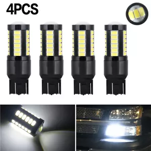 4x 7443 7440 LED Rear Turn Signal Light White Bulb for Toyota Accord Civic Honda - Picture 1 of 12