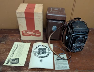 Rolleiflex Automat Model 2 TLR Camera Germany 1939 | Ser. 770505 ORIGINAL BOX! - Picture 1 of 24