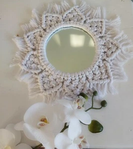 Handmade Mandela sun mirror bohemian home wedding decor - Picture 1 of 4