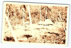 Samoa Village Real Photo Postcard Postmarked Pago Pago 1938 C281 - Picture 1 of 2